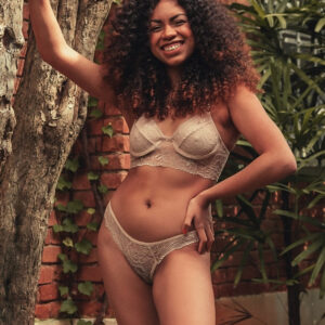 Evelyn Lingerie - conjunto yasmin na cor bronze